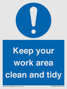 MV7862: Keep your work area clean and tidy