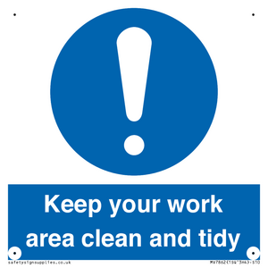 MV7862: Keep your work area clean and tidy