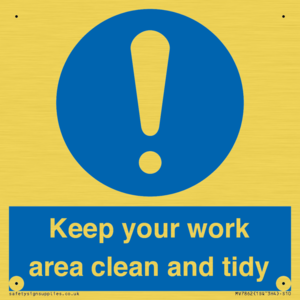 MV7862: Keep your work area clean and tidy