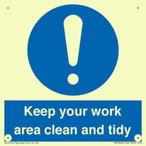 MV7862: Keep your work area clean and tidy