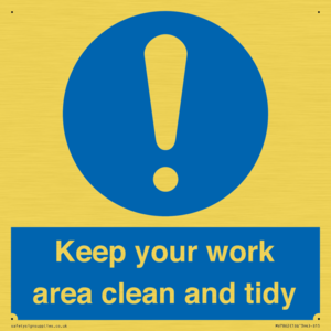 MV7862: Keep your work area clean and tidy