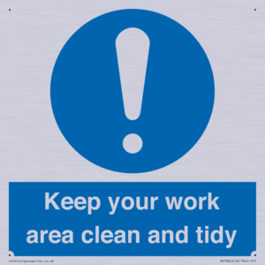 MV7862: Keep your work area clean and tidy