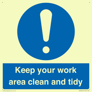 MV7862: Keep your work area clean and tidy