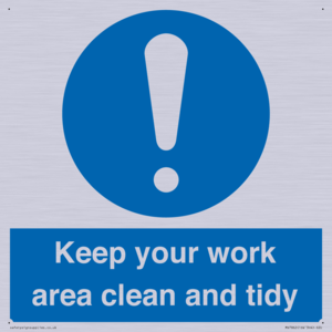 MV7862: Keep your work area clean and tidy