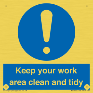 MV7862: Keep your work area clean and tidy
