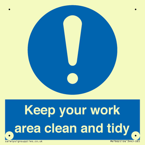 MV7862: Keep your work area clean and tidy