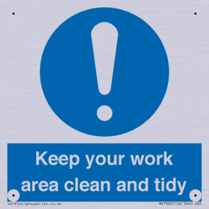MV7862: Keep your work area clean and tidy