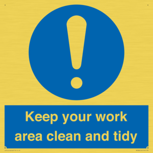 MV7862: Keep your work area clean and tidy