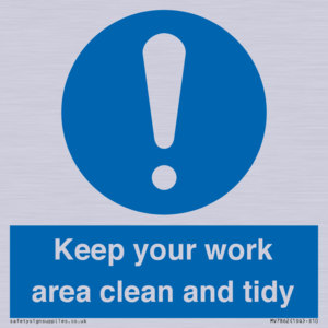 MV7862: Keep your work area clean and tidy