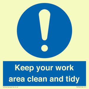 MV7862: Keep your work area clean and tidy