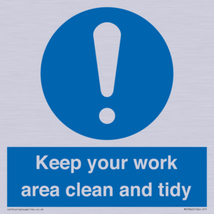 MV7862: Keep your work area clean and tidy