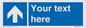 MV7935: Custom Mandatory directional sign, blue arrow up