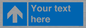 MV7935: Custom Mandatory directional sign, blue arrow up