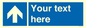 MV7935: Custom Mandatory directional sign, blue arrow up