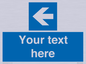 MV7941: Custom Mandatory directional sign, blue arrow left