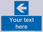 MV7941: Custom Mandatory directional sign, blue arrow left