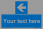 MV7941: Custom Mandatory directional sign, blue arrow left