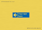MV7941: Custom Mandatory directional sign, blue arrow left