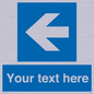 MV7941: Custom Mandatory directional sign, blue arrow left