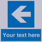 MV7941: Custom Mandatory directional sign, blue arrow left