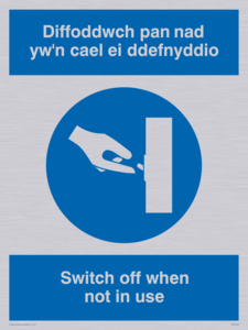 MV928: Switch off - bi-lingual Welsh