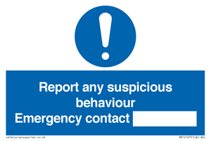 MX14107: Report suspicious behaviour