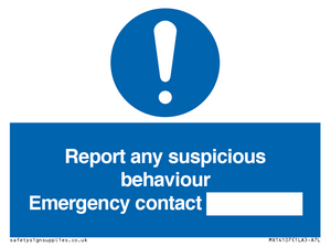 MX14107: Report suspicious behaviour