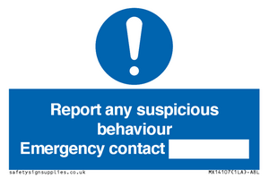 MX14107: Report suspicious behaviour