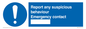 MX14107: Report suspicious behaviour