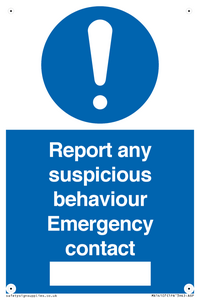 MX14107: Report suspicious behaviour