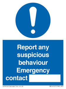MX14107: Report suspicious behaviour