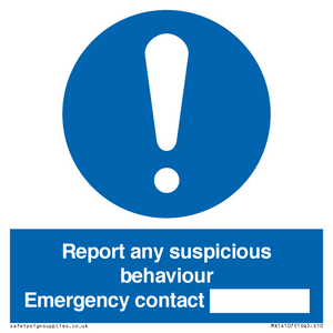 MX14107: Report suspicious behaviour