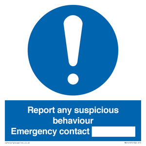 MX14107: Report suspicious behaviour