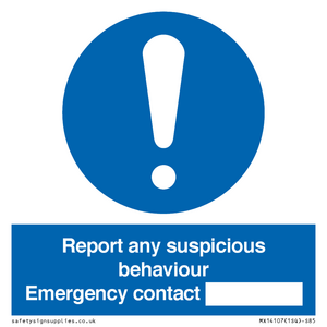 MX14107: Report suspicious behaviour