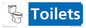 NV14323: Toilets Illustrated Dementia Friendly Sign NHS Style Blue