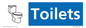 NV14323: Toilets Illustrated Dementia Friendly Sign NHS Style Blue