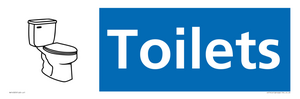 NV14323: Toilets Illustrated Dementia Friendly Sign NHS Style Blue