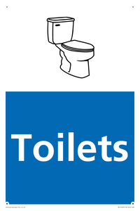 NV14323: Toilets Illustrated Dementia Friendly Sign NHS Style Blue