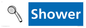 NV14327: Shower Illustrated Dementia Friendly Sign NHS Style Blue