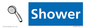 NV14327: Shower Illustrated Dementia Friendly Sign NHS Style Blue
