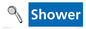 NV14327: Shower Illustrated Dementia Friendly Sign NHS Style Blue