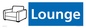 NV14331: Lounge Illustrated Dementia Friendly Sign NHS Style Blue
