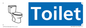 NV14335: Toilet Illustrated Dementia Friendly Sign NHS Style Blue