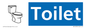 NV14335: Toilet Illustrated Dementia Friendly Sign NHS Style Blue