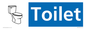 NV14335: Toilet Illustrated Dementia Friendly Sign NHS Style Blue