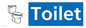 NV14335: Toilet Illustrated Dementia Friendly Sign NHS Style Blue