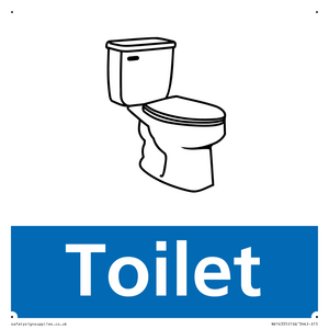 NV14335: Toilet Illustrated Dementia Friendly Sign NHS Style Blue