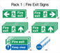P001: Pack 1: Fire Exit Signs