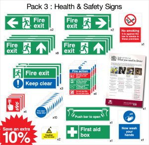 P003: Pack 3: Health & Safety Signs