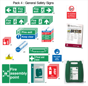 P004-GS-PACK: Pack 4: General Health an Safety Signs